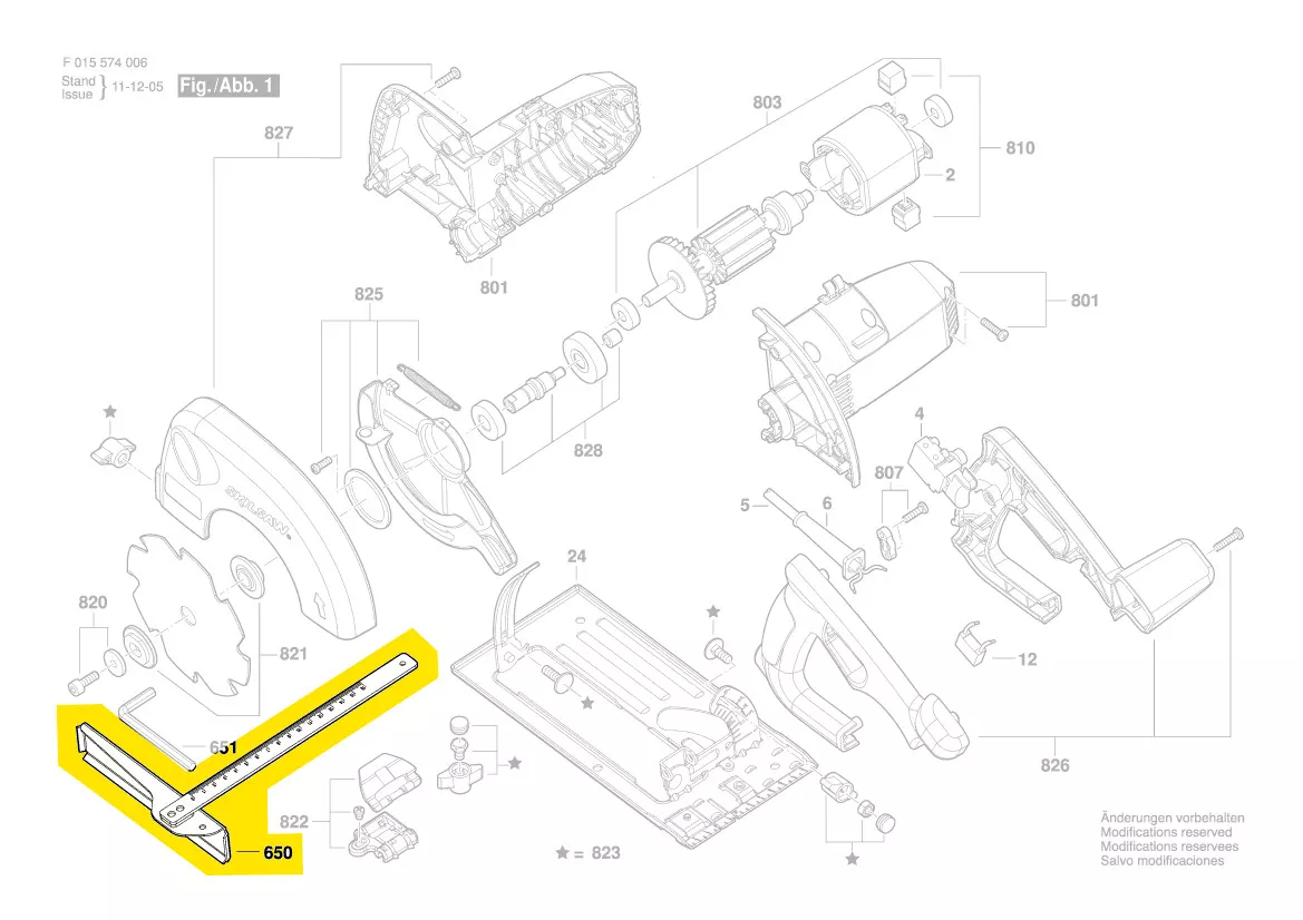 Butée parallèle réf. 2 610 Z03 498 SKIL